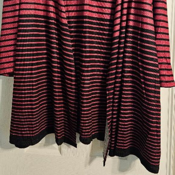 Pink and Black Striped Twofer 4X - Picture 2 of 2